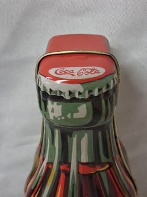 1996 COCA COLA--BOTTLE SHAPED TIN BOX (LOOK) - Thumbnail 2