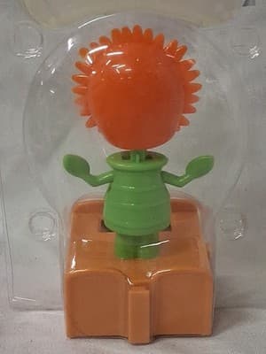 New Solar-Powered Connectables Dancing Flower Sunface Orange Flower - Thumbnail 3