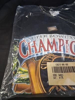 2002 NFL Super Bowl XXXVI 36 New England Patriots T-Shirt Mens XL Black SEALED! - Thumbnail 2