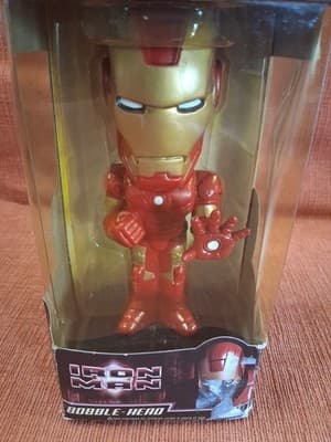 Iron Man Wacky Wobbler Bobble-head 2008 NIB Iron Man Funko - Thumbnail 2