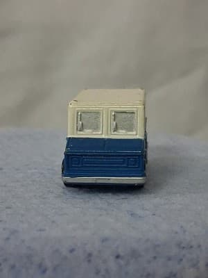 Small Micro Machine Ford Delivery Van in Blue & White - Thumbnail 2