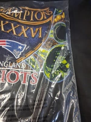 2002 NFL Super Bowl XXXVI 36 New England Patriots T-Shirt Mens XL Black SEALED! - Thumbnail 7