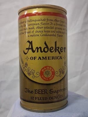 Vintage Andeker of America Beer Pull Tab Beer Can-Empty - Thumbnail 4