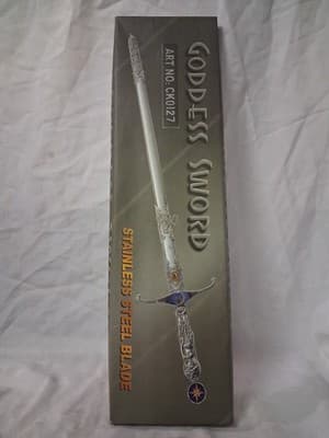 STAINLESS STEEL SWORD SHEATH GODDESS FANTASY WORLD cosplay decor costume knight - Thumbnail 2