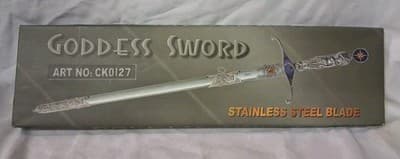 STAINLESS STEEL SWORD SHEATH GODDESS FANTASY WORLD cosplay decor costume knight - Thumbnail 3
