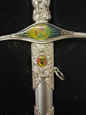 STAINLESS STEEL SWORD SHEATH GODDESS FANTASY WORLD cosplay decor costume knight - Thumbnail 4