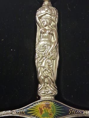STAINLESS STEEL SWORD SHEATH GODDESS FANTASY WORLD cosplay decor costume knight - Thumbnail 6