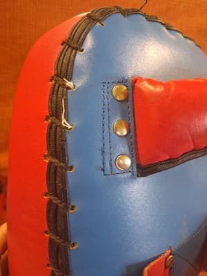 KMA - Thai Kicking Pad Set of 2 - Red & Blue - Martial Arts Practice Sparring - Thumbnail 8