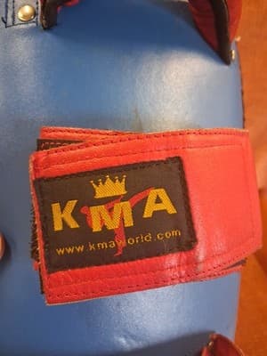 KMA - Thai Kicking Pad Set of 2 - Red & Blue - Martial Arts Practice Sparring - Thumbnail 10