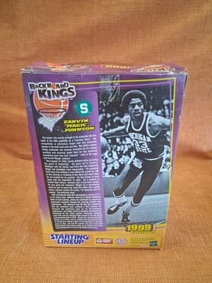 Hasbro Starting Lineup Backboard Kings Magic Johnson Basketball Action Figure - Thumbnail 4