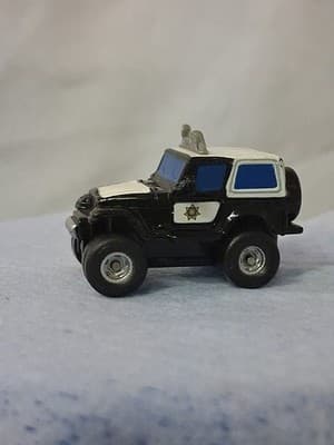 Rare- Micro Machines, Hasbro, Police Jeep Wrangler - Thumbnail 4