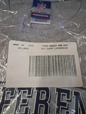 NFL 2003 AFC Conference Champions Super Bowl XXXVIII Football Tee 2X SEALED - Thumbnail 4