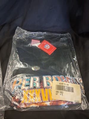Vintage 2004 Super Bowl 38 XXXVIII Patriots vs Panthers XL NWT SEALED - Thumbnail 2