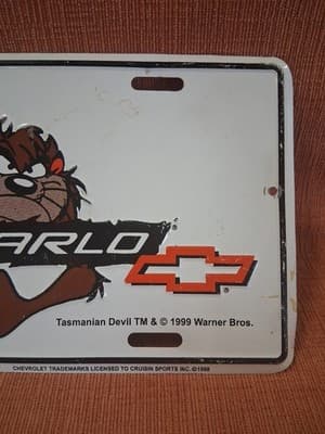 Vintage Team Monte Carlo Car Tag Plate. Used - Thumbnail 4