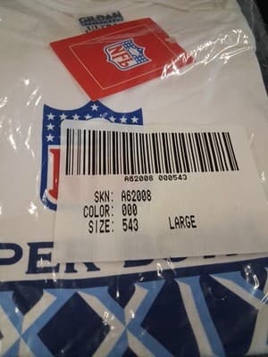 Vintage New England Patriots Super Bowl XXXIX Shirt Size L Brand New Sealed - Thumbnail 3