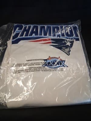 Vintage New England Patriots Super Bowl XXXIX Shirt Size L Brand New Sealed - Thumbnail 5