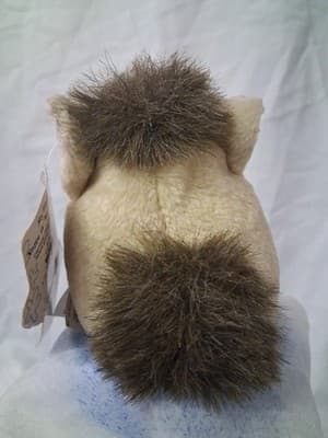 Vintage Beanbag Furby Buddies Beanie Original 1999 Tiger ‘Bear’ Cream Grey eyes - Thumbnail 3