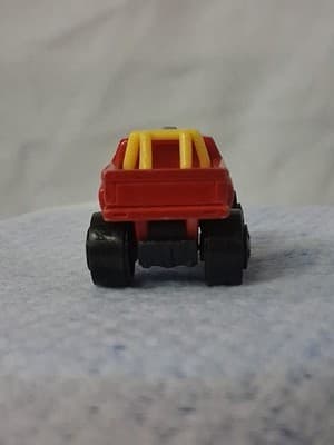 Vintage 1987 Micro Machines Road Champs 4x4 Red Truck w/ Yellow Roll Bar Offroad - Thumbnail 4