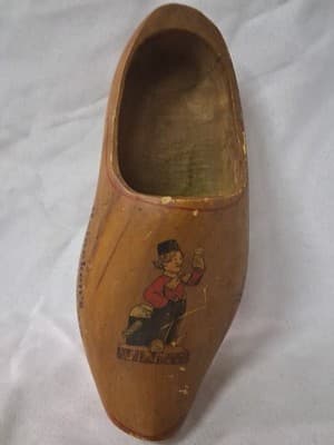 VINTAGE BAR IMPORTED HEINEKEN HOLLAND BEER WOOD WOODEN SHOE - Thumbnail 4