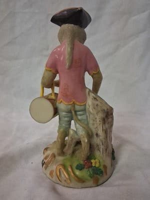 Vintage Resin Marching Band Monkey Playing Drum Figurine - Thumbnail 7