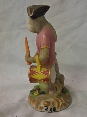 Vintage Resin Marching Band Monkey Playing Drum Figurine - Thumbnail 5