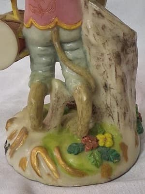 Vintage Resin Marching Band Monkey Playing Drum Figurine - Thumbnail 9