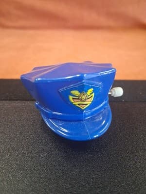 Vintage Hong Kong Police Hat Wind-Up To Mini-Pet Tomy Police Man RARE! toy As Is - Thumbnail 2