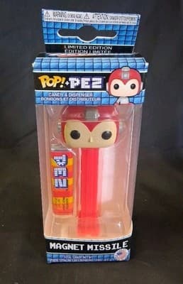 POP! PEZ MEGA MAN MAGNET MISSLE DISPENSER CANDY COLLECTIBLES NEW