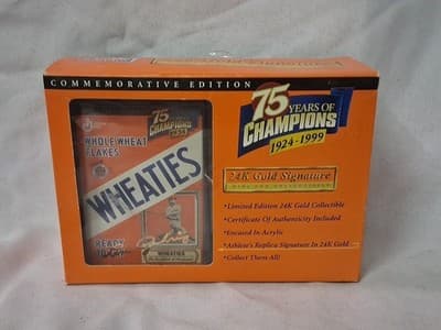Wheaties 75 Years of Champions Lou Gehrig Limited Edition 24k Gold Collectible