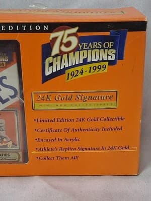 Wheaties 75 Years of Champions Lou Gehrig Limited Edition 24k Gold Collectible - Thumbnail 3