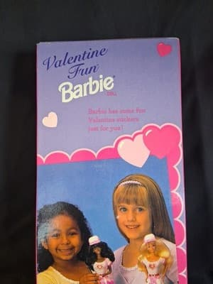 1996 Valentine Fun Barbie Vintage Pink Box Mattel Special Edition 16311 - Thumbnail 6