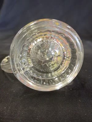 Vintage Schnaps Krugerl Pewter Glass Mini Stein Germany Crest - Thumbnail 11
