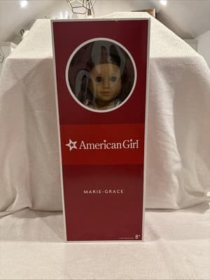 American Girl Of Year Marie Grace Doll Meet Outfit Accessories Necklace Hat Fan - Thumbnail 9