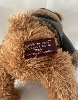BRASS BUTTON BEARS RALPH THE AVIATOR PLUSH NEW WITH TAGS - Thumbnail 5