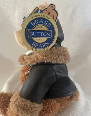BRASS BUTTON BEARS RALPH THE AVIATOR PLUSH NEW WITH TAGS - Thumbnail 2
