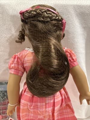 American Girl Of Year Marie Grace Doll Meet Outfit Accessories Necklace Hat Fan - Thumbnail 8