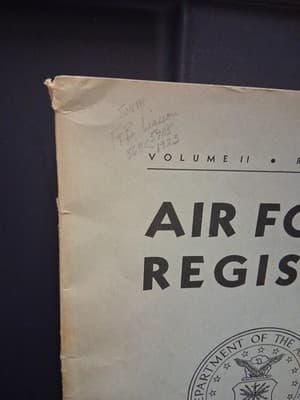 Vtg AIR FORCE REGISTER DEPARTMENT OF THE AIR FORCE 1 January 1968 USAF Vol II - Thumbnail 2