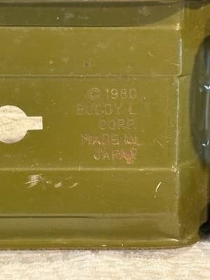 Vintage Buddy L Army T-605 Tank/Jeep Transporter Truck & Trailer FS Bnfts Chrty - Thumbnail 6