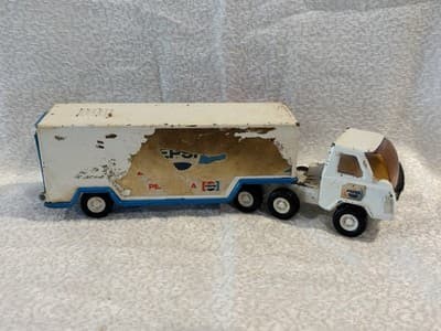 VINTAGE 1970'S BUDDY L PEPSI TRACTOR TRAILER TRUCK - Thumbnail 5