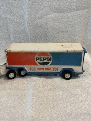 VINTAGE 1970'S BUDDY L PEPSI TRACTOR TRAILER TRUCK - Thumbnail 4