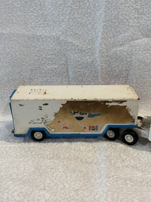 VINTAGE 1970'S BUDDY L PEPSI TRACTOR TRAILER TRUCK - Thumbnail 7
