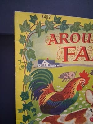 AROUND The FARM, Picture Book, 1946, #3403 - Thumbnail 2