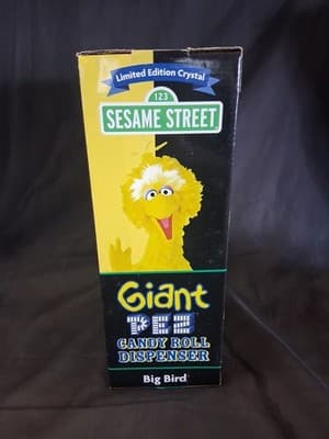 Giant Big Bird PEZ CRYSTAL HEAD Musical Dispenser Limited Edition NIB - 13" - Thumbnail 7
