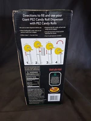 Giant Big Bird PEZ CRYSTAL HEAD Musical Dispenser Limited Edition NIB - 13" - Thumbnail 8