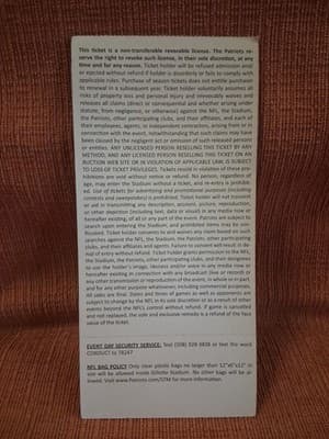 2014 Pre season New England Patriots Garoppolo NFL Debut Ticket Stub Eagles 8/15 - Thumbnail 4