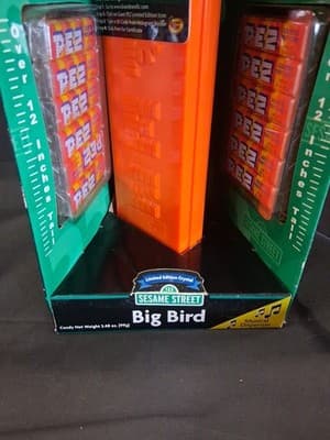 Giant Big Bird PEZ CRYSTAL HEAD Musical Dispenser Limited Edition NIB - 13" - Thumbnail 6