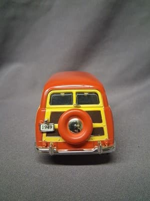 1949 Orange Ford Custom Woody Wagon Metal DieCast 1:32 Model Classic Car - Thumbnail 5