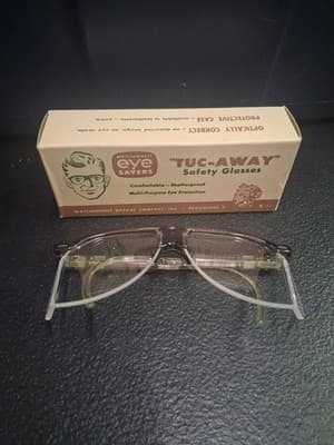 Vintage 50s Safety Glasses Visor-Tuc - Thumbnail 2