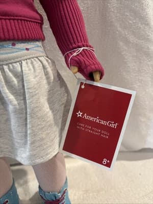 American Girl Mia (Rare Retired), Orig. Outfit, Ice Skates/Bag, Book- Exc. Cond. - Thumbnail 3