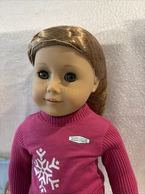 American Girl Mia (Rare Retired), Orig. Outfit, Ice Skates/Bag, Book- Exc. Cond. - Thumbnail 2